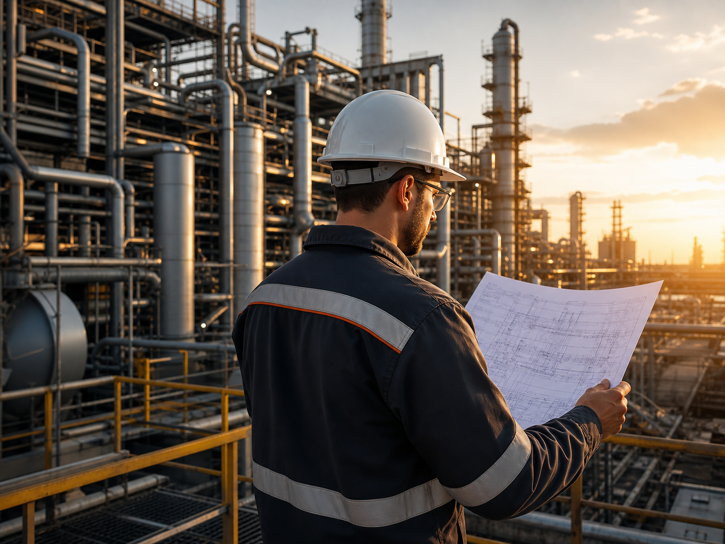AXION engineer on an industrial site