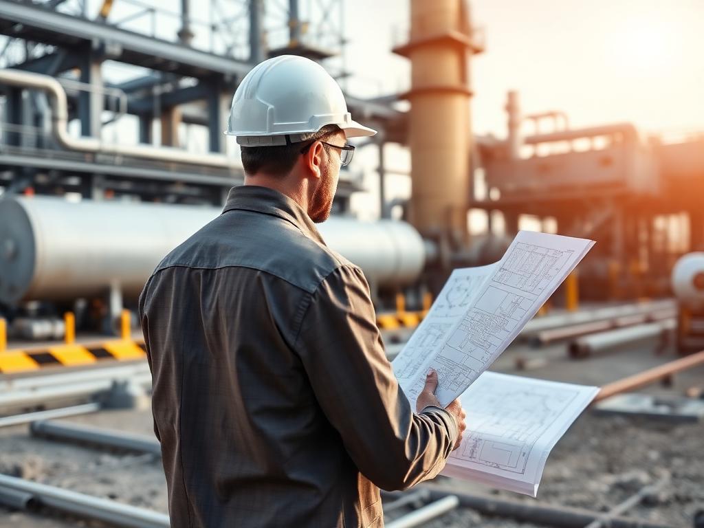 AXION engineer on an industrial site